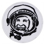 Gagarin Soviet Pilot And Cosmonaut Il primo uomo nello spazio Patch ricamata